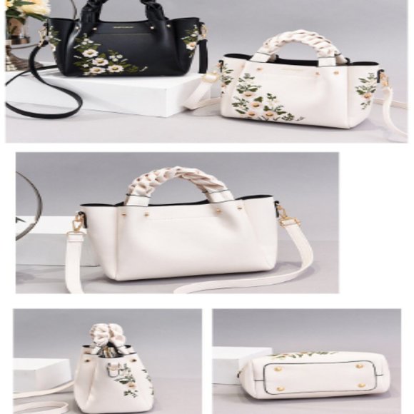 Handbag, Shoulder Flower Lady Designer Handbags Embroidery Women Top Handle